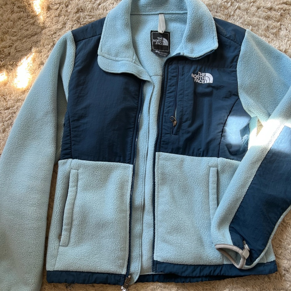 The North Face Navy and Sky Fleece Jacket, Women’s Small